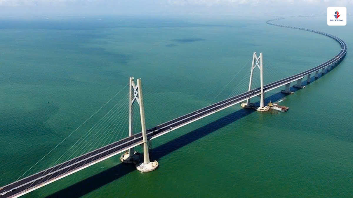 Cầu vượt biển Cần Giờ Vũng Tàu kết nối TP HCM với Vũng Tàu, hạ tầng trọng điểm giúp tăng giá trị bất động sản Vinhomes Green Paradise Cần Giờ.