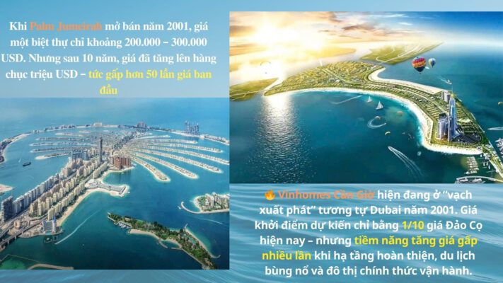 Vinhomes Green Paradise Cần Giờ – siêu đô thị biển 2.870 ha do Vingroup phát triển, biểu tượng mới của châu Á với tiềm năng tăng giá vượt trội như Palm Jumeirah Dubai.