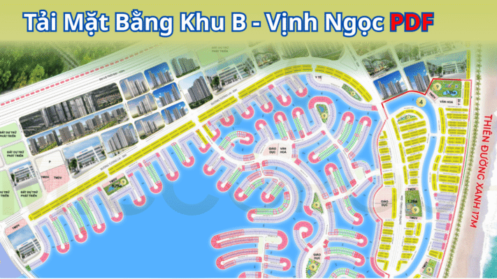 Sơ đồ mặt bằng Khu B Vịnh Ngọc Vinhomes Green Paradise Cần Giờ